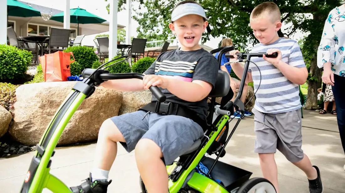Briggs on his bike