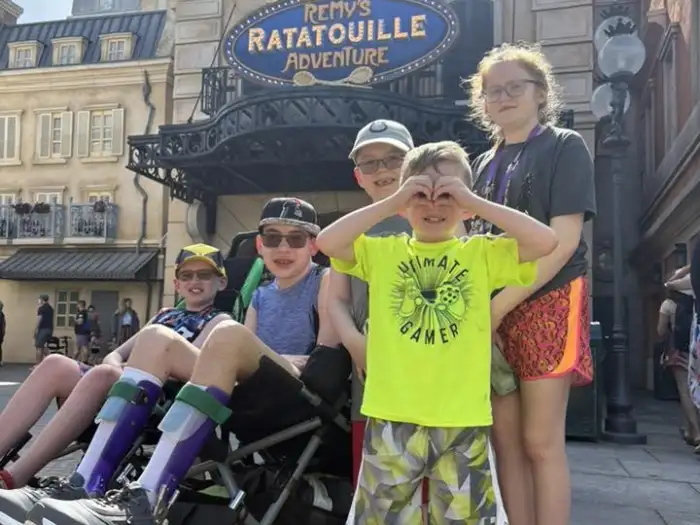 Logan on his Disney trip