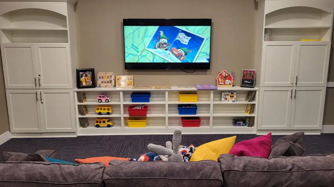 Smart TV playroom